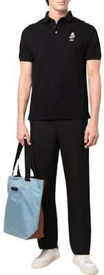 EMPORIO ARMANI SS22 黑色刺繡圖案短袖POLO衫. 3L1FAU-1JTKZ-0999 Purchase EMPORIO ARMANI SS22 黑色刺繡圖案短袖POLO衫. 3L1FAU-1JTKZ-0999