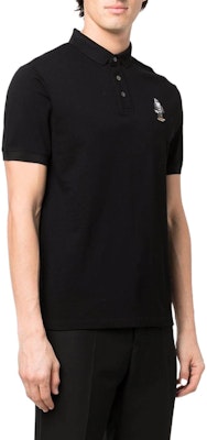 EMPORIO ARMANI SS22 黑色刺繡圖案短袖POLO衫. 3L1FAU-1JTKZ-0999 Details for EMPORIO ARMANI SS22 黑色刺繡圖案短袖POLO衫. 3L1FAU-1JTKZ-0999
