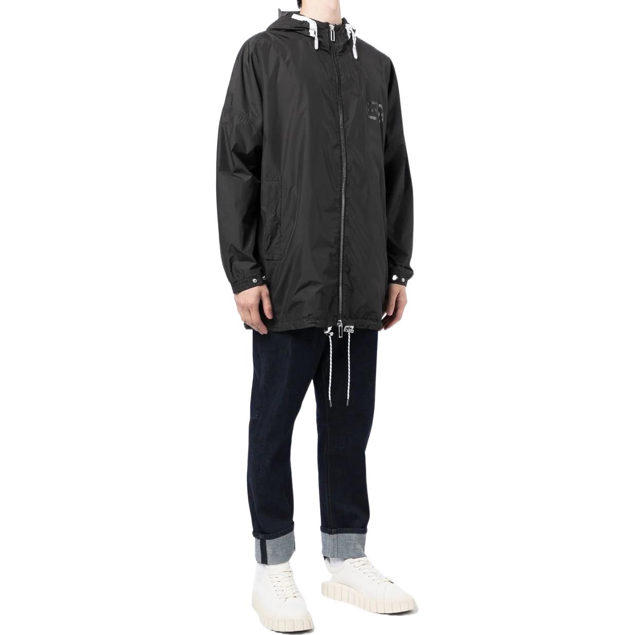 Purchase エンポリオアルマーニ SS22 ロゴプリント付きブラックフーディージャケット. 3L1BA8-1NCG-Z0999