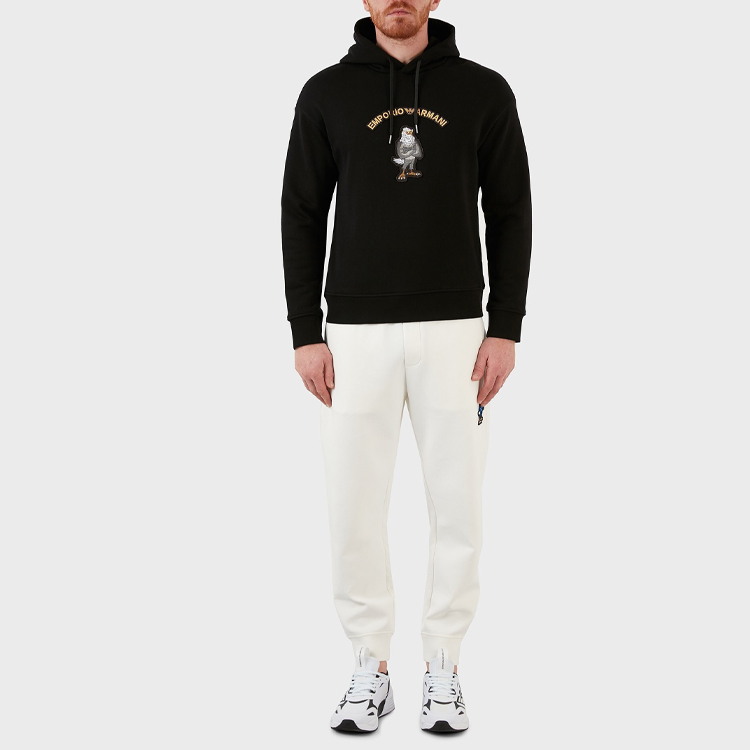 Emporio Armani SS22  Black Hoodie with Eagle Logo. 3L1MFL-1JWPZ-0999 圖 5