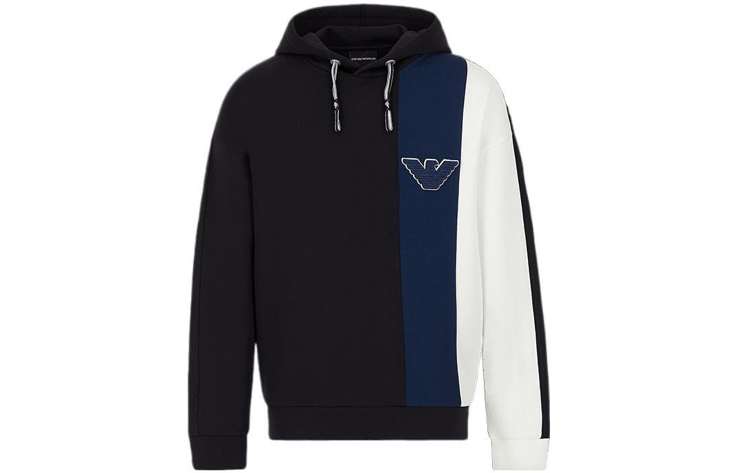 Order Emporio Armani SS22  Black Logo Eagle Graphic Hoodie 3L1MCA-1JHSZ-F917