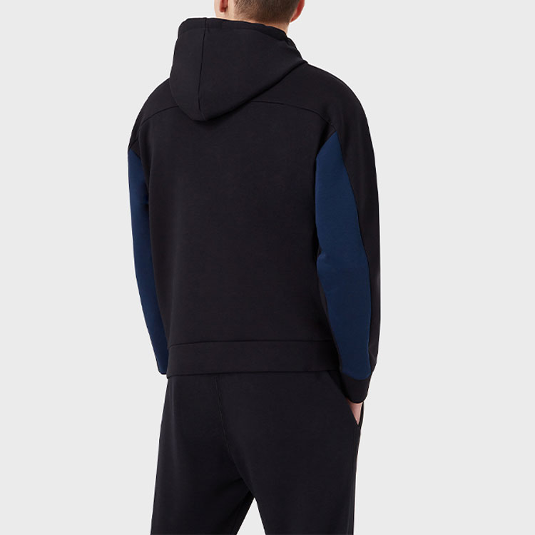 Purchase Emporio Armani SS22  Black Logo Eagle Graphic Hoodie 3L1MCA-1JHSZ-F917