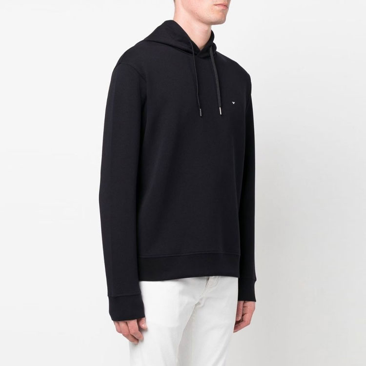 EMPORIO ARMANI SS22  Black Pullover Hoodie Casual Long Sleeve Sweater. 6L1MQ2-1JHSZ-13 圖 5