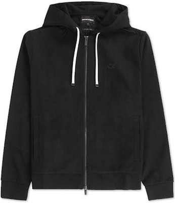 EMPORIO ARMANI SS22 Black Zip-Up Hoodie Jacket with Hood. 8N1MG0-1JBTZ-0999 Order EMPORIO ARMANI SS22 Black Zip-Up Hoodie Jacket with Hood. 8N1MG0-1JBTZ-0999