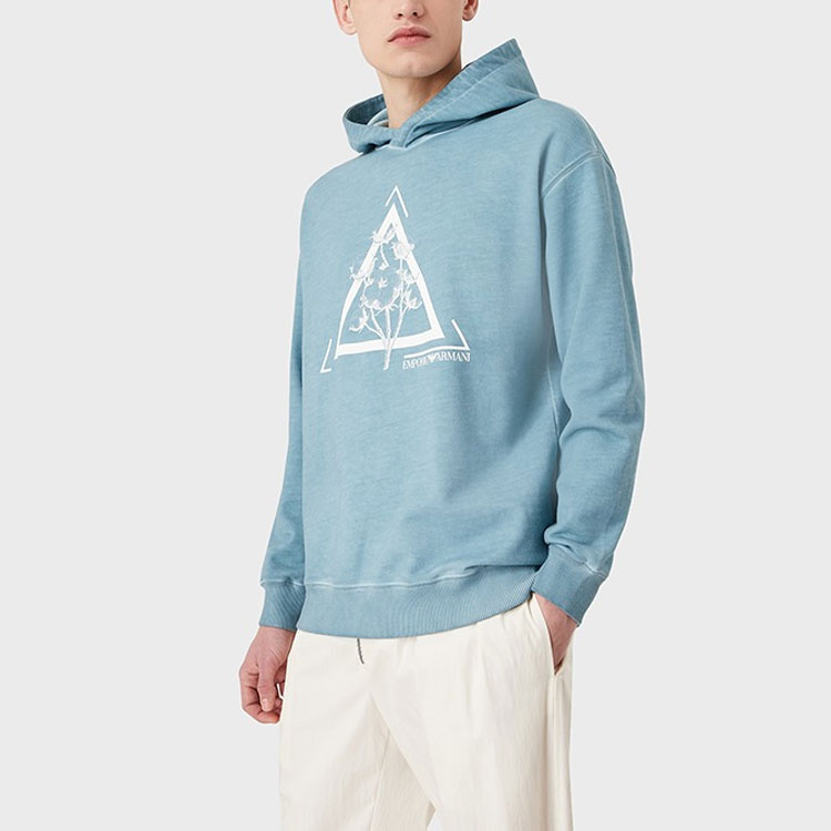 Emporio Armani SS22  Blue Hoodie with Unique Print 3L1M6U-1JX6Z-F585 圖 5