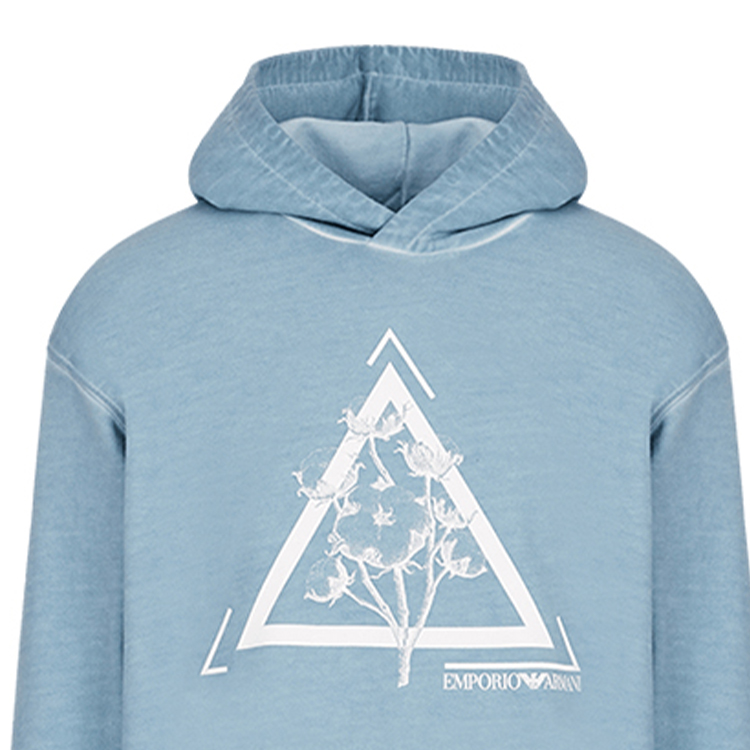 Emporio Armani SS22  Blue Hoodie with Unique Print 3L1M6U-1JX6Z-F585 圖 6