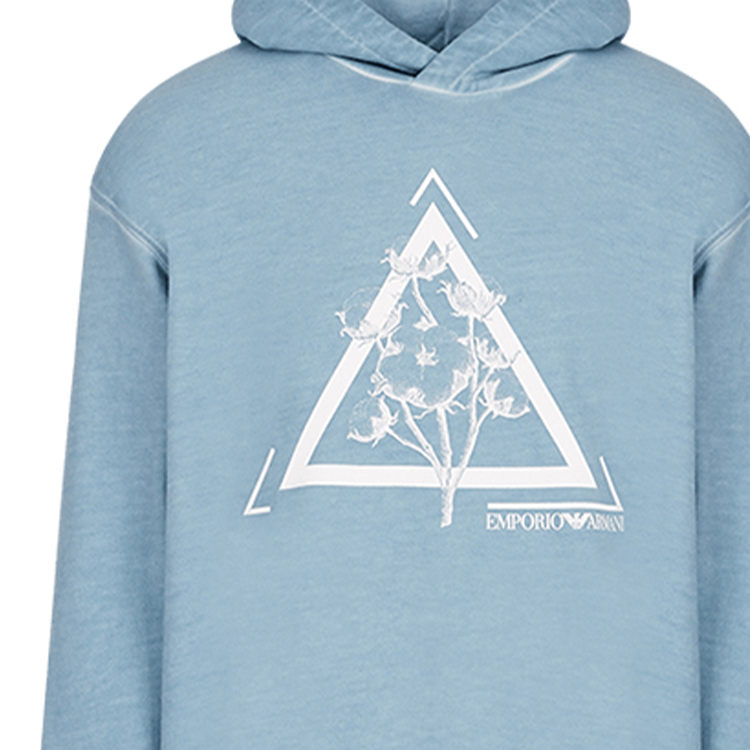 Emporio Armani SS22  Blue Hoodie with Unique Print 3L1M6U-1JX6Z-F585 圖 7