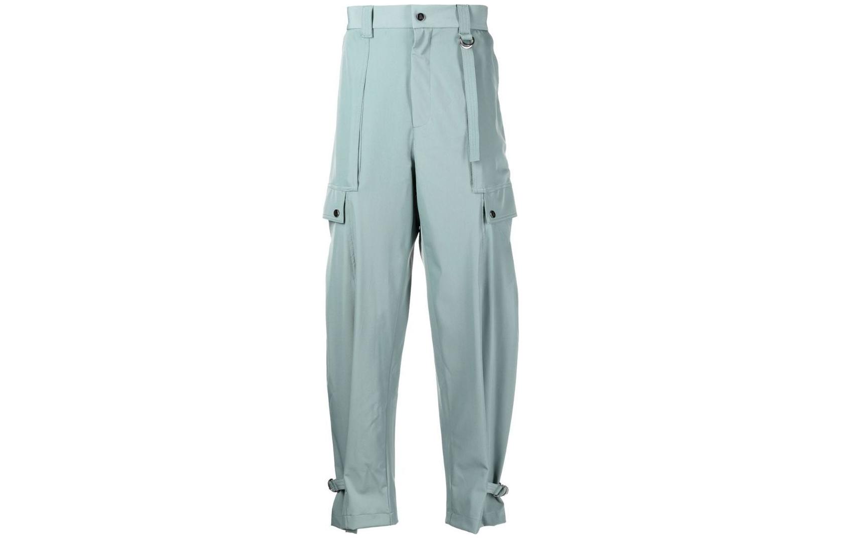 Order Emporio Armani SS22 藍色素面抽繩休閒長褲 I1P460-I1525-0585