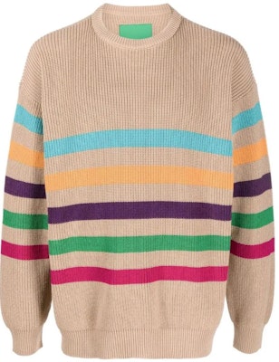 Emporio Armani SS22 Brown Colorful Striped Knit Pullover Sweater. 3L1MZ2-1M7FZ-F408 Buy Emporio Armani SS22 Brown Colorful Striped Knit Pullover Sweater. 3L1MZ2-1M7FZ-F408