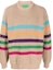 Order Emporio Armani SS22 Brown Colorful Striped Knit Pullover Sweater. 3L1MZ2-1M7FZ-F408