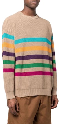 Emporio Armani SS22 Brown Colorful Striped Knit Pullover Sweater. 3L1MZ2-1M7FZ-F408 Purchase Emporio Armani SS22 Brown Colorful Striped Knit Pullover Sweater. 3L1MZ2-1M7FZ-F408
