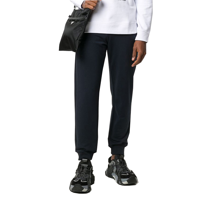 Purchase Emporio Armani SS22  Cotton Drawstring Sweatpants - Blue 8N1P91-J04Z-0922