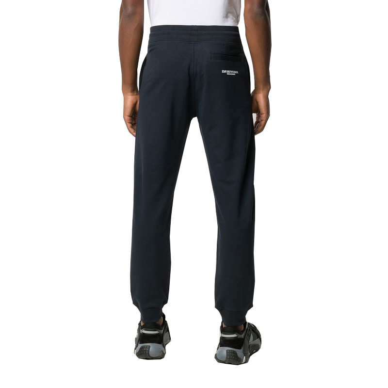 Details for Emporio Armani SS22  Cotton Drawstring Sweatpants - Blue 8N1P91-J04Z-0922