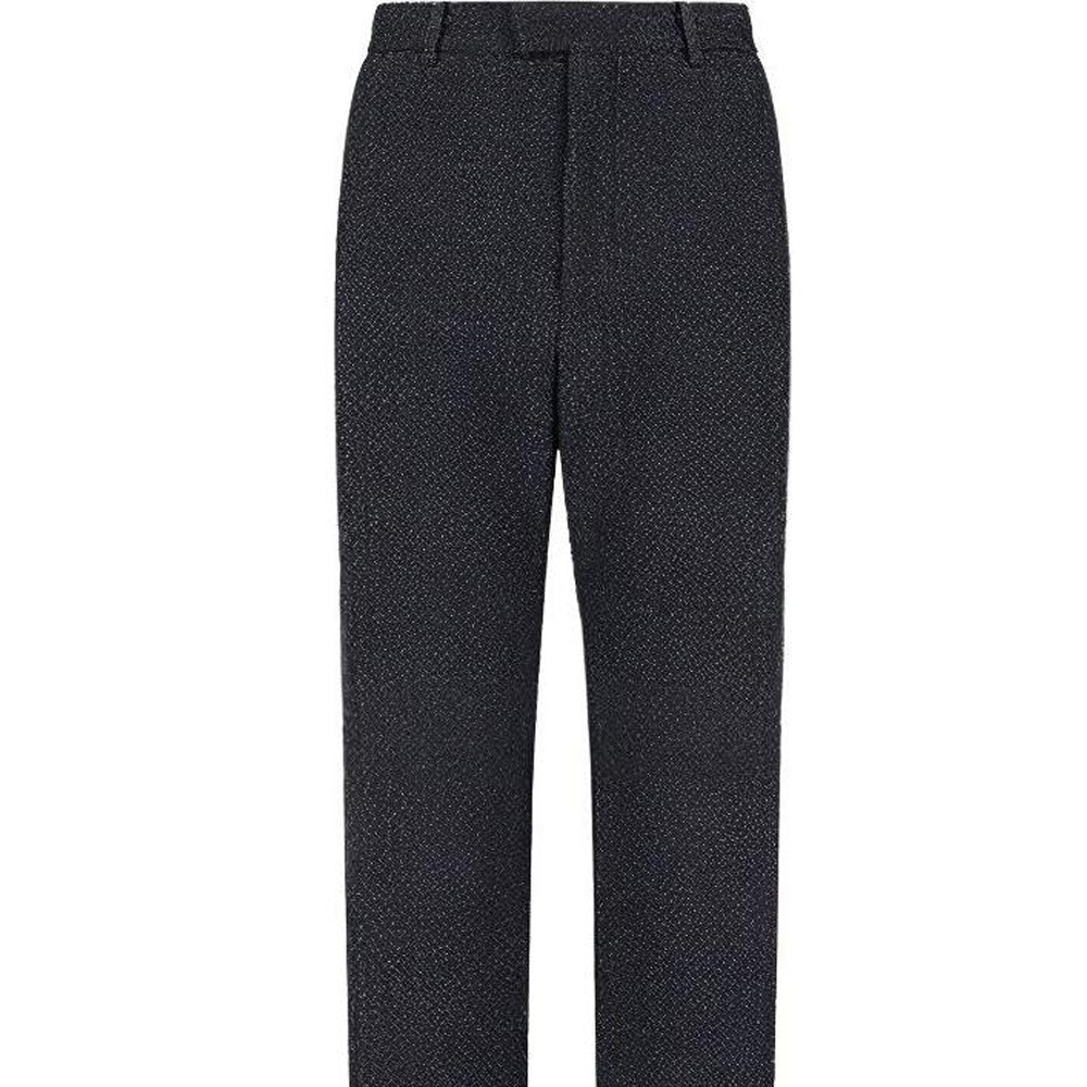 Details for 安普里奥·阿玛尼 SS22 深蓝色泡泡纱牛仔风休闲裤 I1P820I1010-921