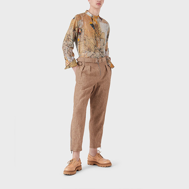 Lookbook EMPORIO ARMANI SS22 Kemeja Lengan Panjang Motif Bunga Multicolor. I1CF9L-I143C-037