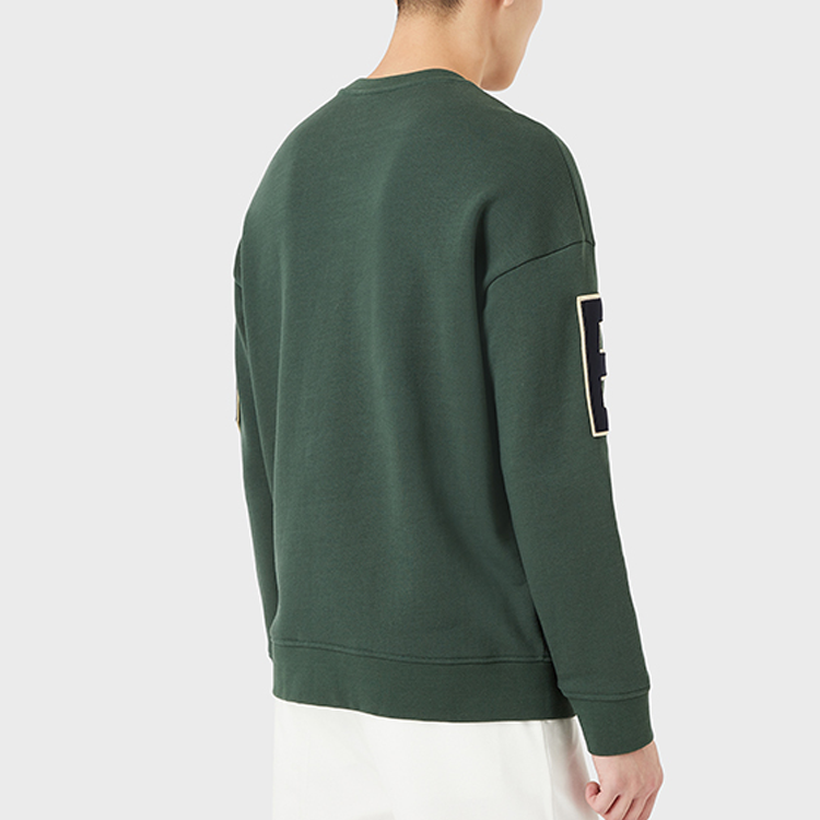 EMPORIO ARMANI SS22  Green Logo Print Relaxed Crewneck Sweatshirt 3L1MCL-1JWPZ-0572 圖 5