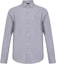 Buy EMPORIO ARMANI SS22 Light Grey Long Sleeve Shirt with Logo Embroidery. 8N1C75-1V04Z-0636