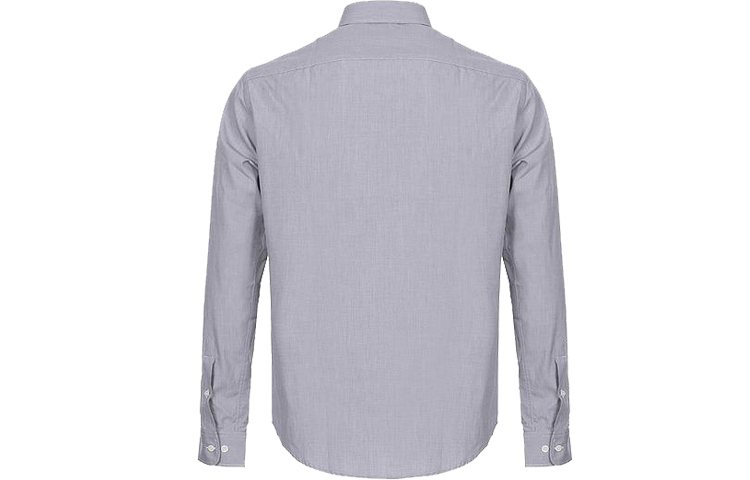 Lookbook EMPORIO ARMANI SS22  Light Grey Long Sleeve Shirt with Logo Embroidery. 8N1C75-1V04Z-0636
