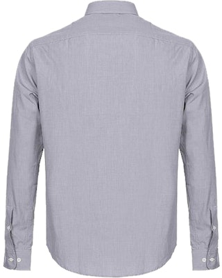 EMPORIO ARMANI SS22 Light Grey Long Sleeve Shirt with Logo Embroidery. 8N1C75-1V04Z-0636 Lookbook EMPORIO ARMANI SS22 Light Grey Long Sleeve Shirt with Logo Embroidery. 8N1C75-1V04Z-0636