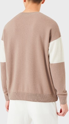 エンポリオアルマーニ SS22 ロゴ ジャカード カラーブロック ニットセーター カーキ 3L1MT21MD1Z-0431 Shop エンポリオアルマーニ SS22 ロゴ ジャカード カラーブロック ニットセーター カーキ 3L1MT21MD1Z-0431