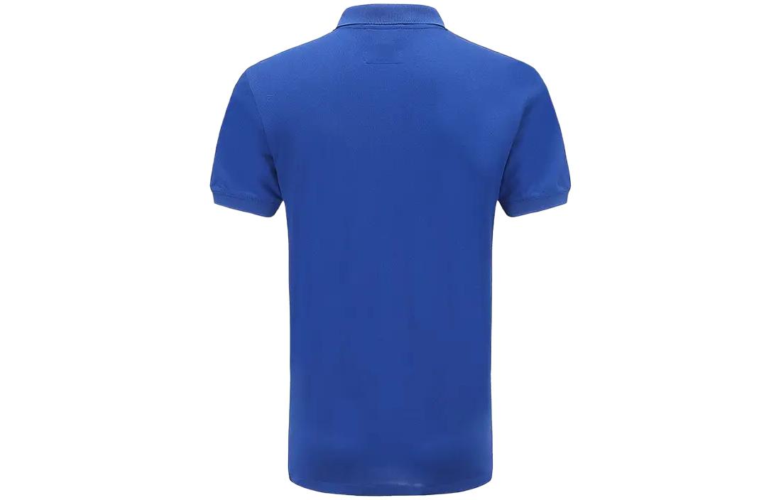 Lookbook Emporio Armani SS22 Baju Polo Corak Logo Solid - Biru 8N1FQ2-1JTKZ-0921