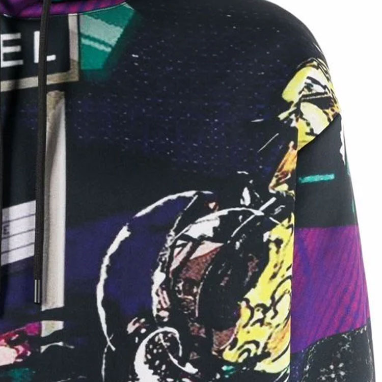 Sizing Emporio Armani SS22  Logo Print Drawstring Hoodie Black. 3L1M8P-1JW2Z-F014