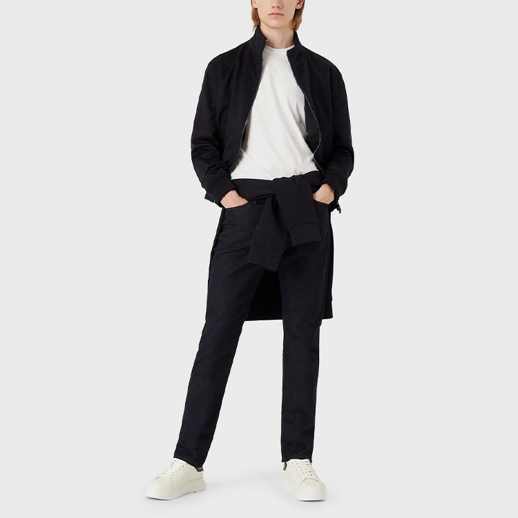 Emporio Armani SS22  Mid-Rise Tapered Jeans - Dark Blue. 8N1J06-1G19Z-0941 圖 3