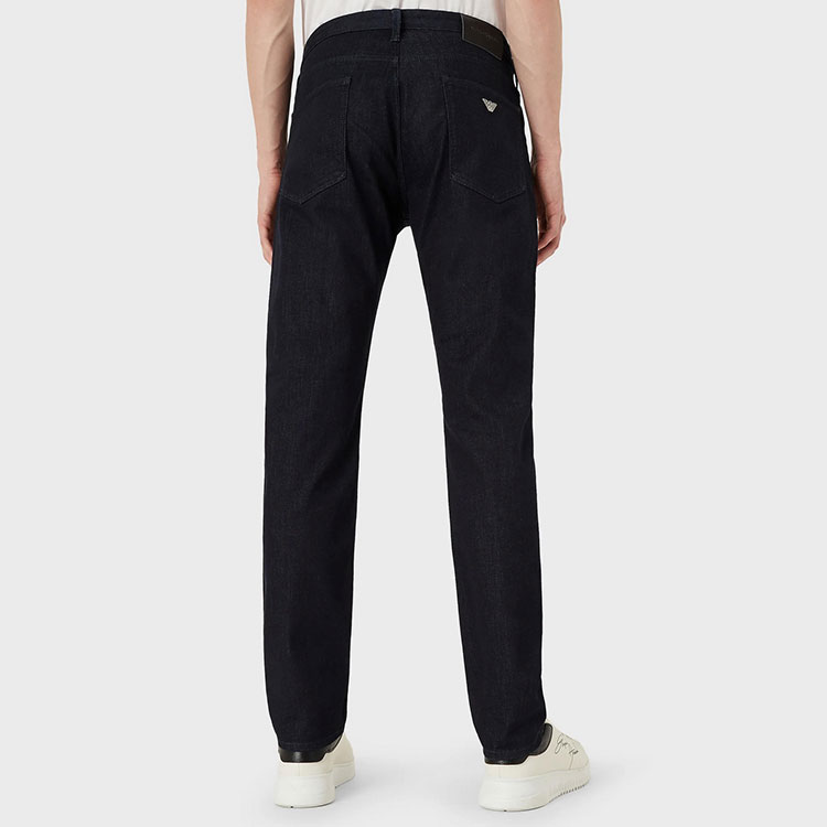 Emporio Armani SS22  Mid-Rise Tapered Jeans - Dark Blue. 8N1J06-1G19Z-0941 圖 5