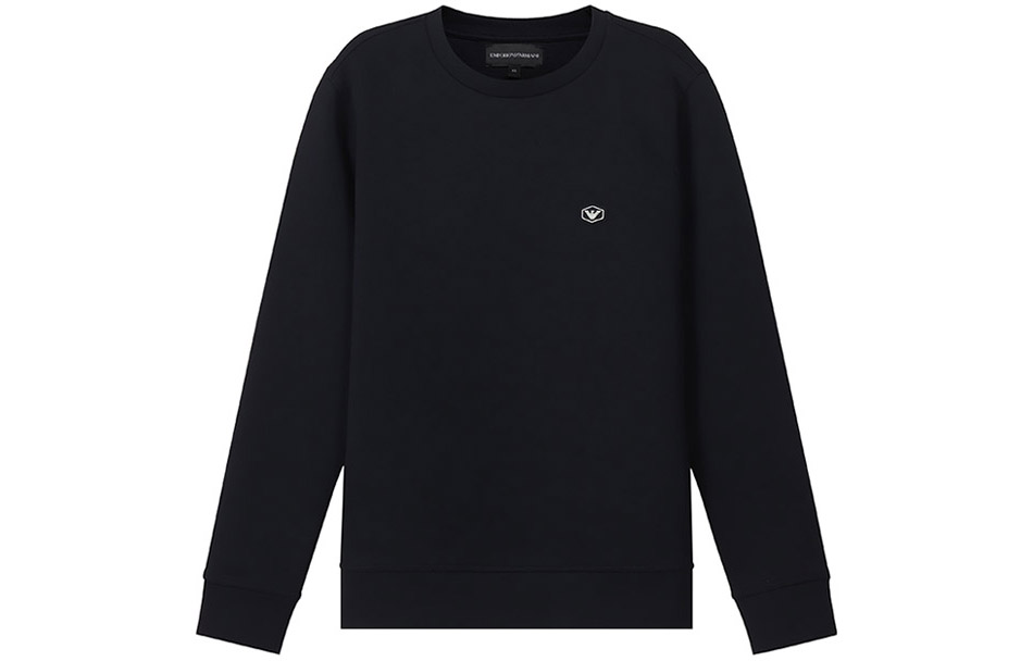 Order 엠포리오 아르마니 SS22 네이비 블루 이글 로고 캐주얼 스웨트셔츠. 8N1MD1-1JHSZ-0920