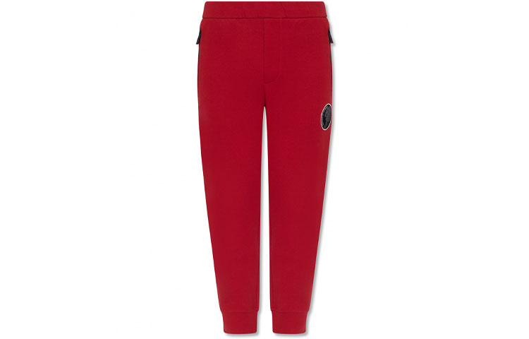 EMPORIO ARMANI SS22  Red Logo Print Knit Joggers. 3L1PBC-1JHSZ-0309