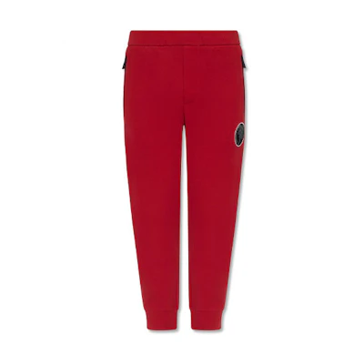 EMPORIO ARMANI SS22 Red Logo Print Knit Joggers. 3L1PBC-1JHSZ-0309