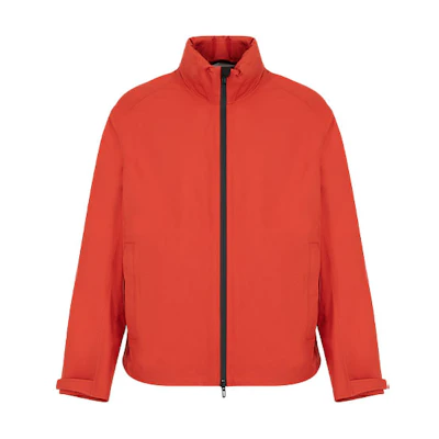 Emporio Armani SS22 Red Solid Color Stand Collar Jacket 3L1BH0-1NTMZ-0348