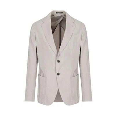 Emporio Armani SS22 Single-Breasted Blazer Light Grey. I1G930-I1172-614