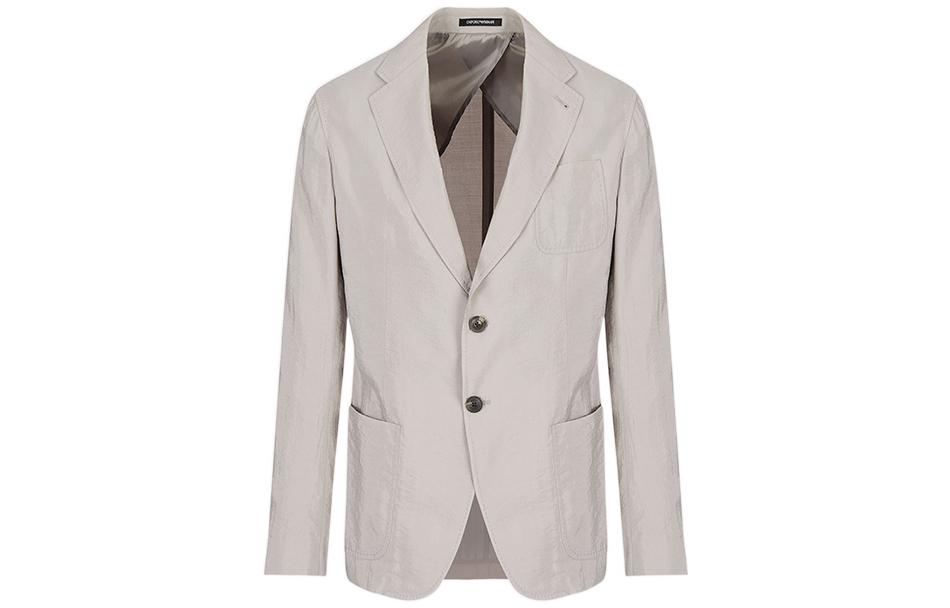 Order 엠포리오 아르마니 SS22 싱글 브레스티드 블레이저 라이트 그레이. I1G930-I1172-614