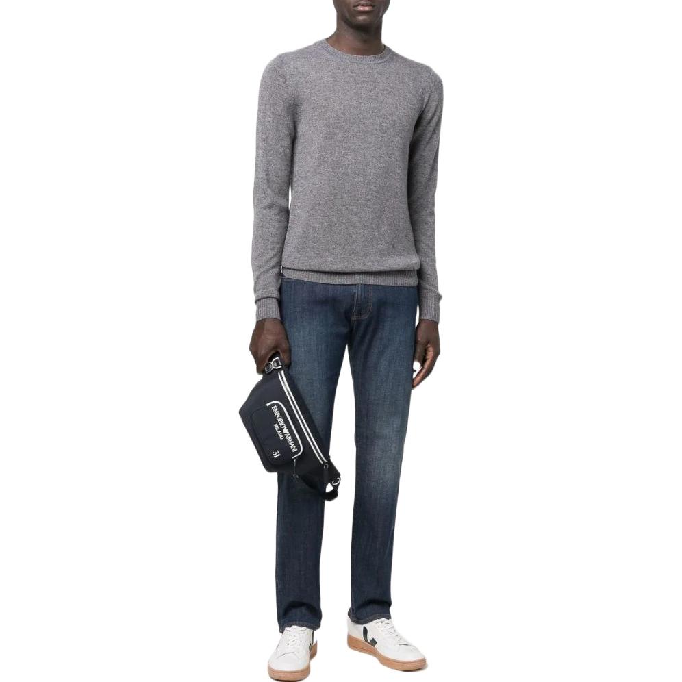Emporio Armani SS22  Solid Color Gray Crewneck Sweater Long Sleeve. 8N1M391M71Z0626 圖 3