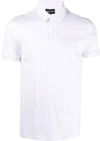 EMPORIO ARMANI SS22 Solid Color Short Sleeve Polo Shirt White 8N1F96-1JUVZ-0100 EMPORIO ARMANI SS22 Solid Color Short Sleeve Polo Shirt White 8N1F96-1JUVZ-0100