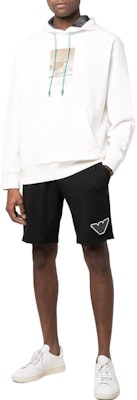 EMPORIO ARMANI SS22 White Beach Hut Print Hoodie. 3L1M7C-1JVHZ-0102 Lookbook EMPORIO ARMANI SS22 White Beach Hut Print Hoodie. 3L1M7C-1JVHZ-0102