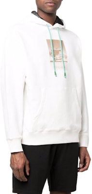 EMPORIO ARMANI SS22 White Beach Hut Print Hoodie. 3L1M7C-1JVHZ-0102 Shop EMPORIO ARMANI SS22 White Beach Hut Print Hoodie. 3L1M7C-1JVHZ-0102