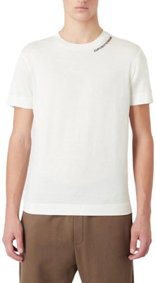 Emporio Armani SS22 White Crew Neck Logo Print T-Shirt. 3R1TT4-1JUVZ-0101 Lookbook Emporio Armani SS22 White Crew Neck Logo Print T-Shirt. 3R1TT4-1JUVZ-0101