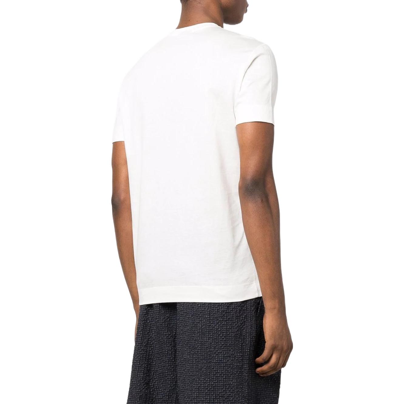 Shop Emporio Armani SS22 白色印花短袖T恤 3L1TCP-1JSAZ-0101