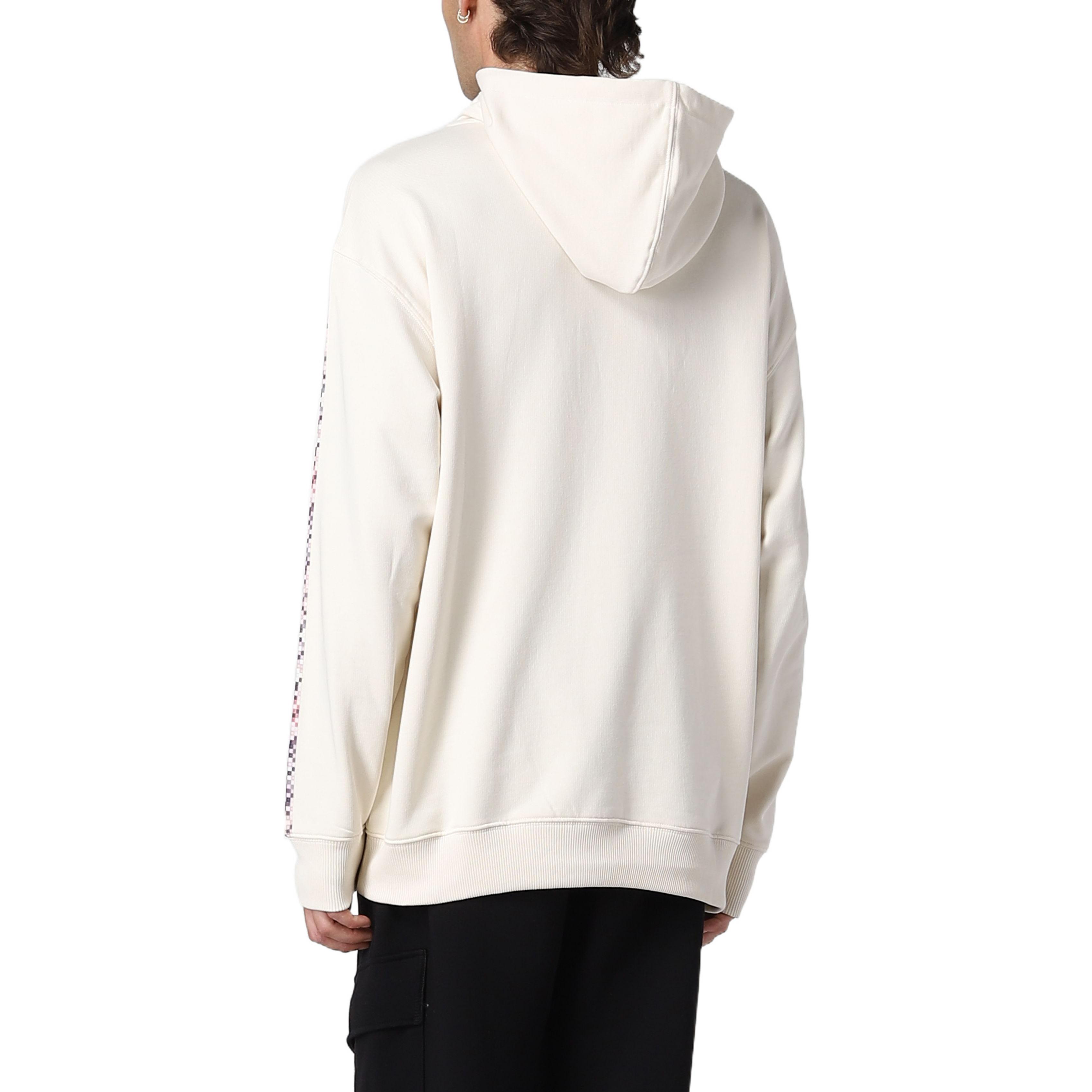 Lookbook Emporio Armani SS22  White Printed Hoodie Long Sleeve Casual Sweatshirt. 6L1M6R-1JA2Z-0103