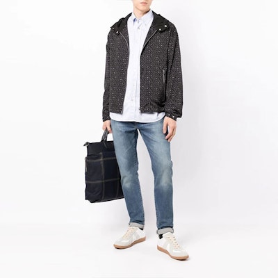 エンポリオ アルマーニ SS22 抽象プリント ジップアップ フーディージャケット グレー メンズ 3L1BD3-1NDEZ-F049 Lookbook エンポリオ アルマーニ SS22 抽象プリント ジップアップ フーディージャケット グレー メンズ 3L1BD3-1NDEZ-F049