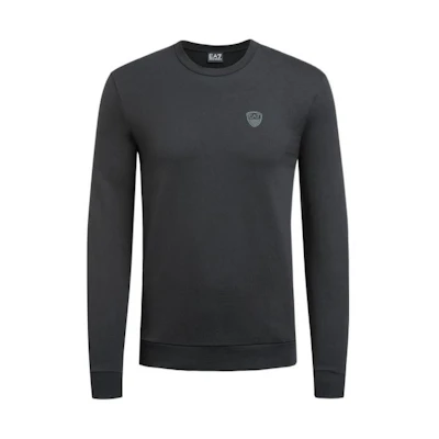 Emporio Armani SS22 Black Cotton Sweatshirt 8NPM05-PJBPZ-1200