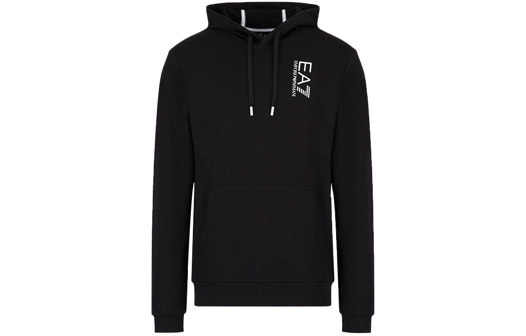 Emporio Armani SS22 Black Hoodie with Letter & Number Print 6LPM57PJHDZ-1200