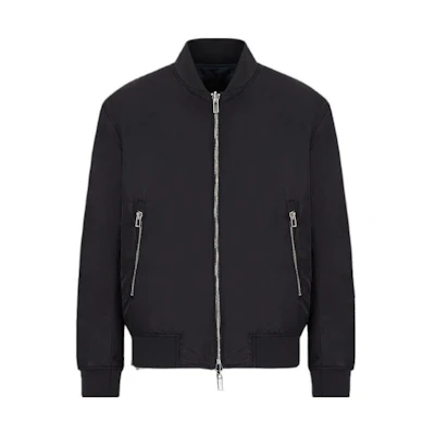 Emporio Armani SS22 Black Jacket with Cartoon Eagle Patch 3L1BE0-1NDQZ-0920