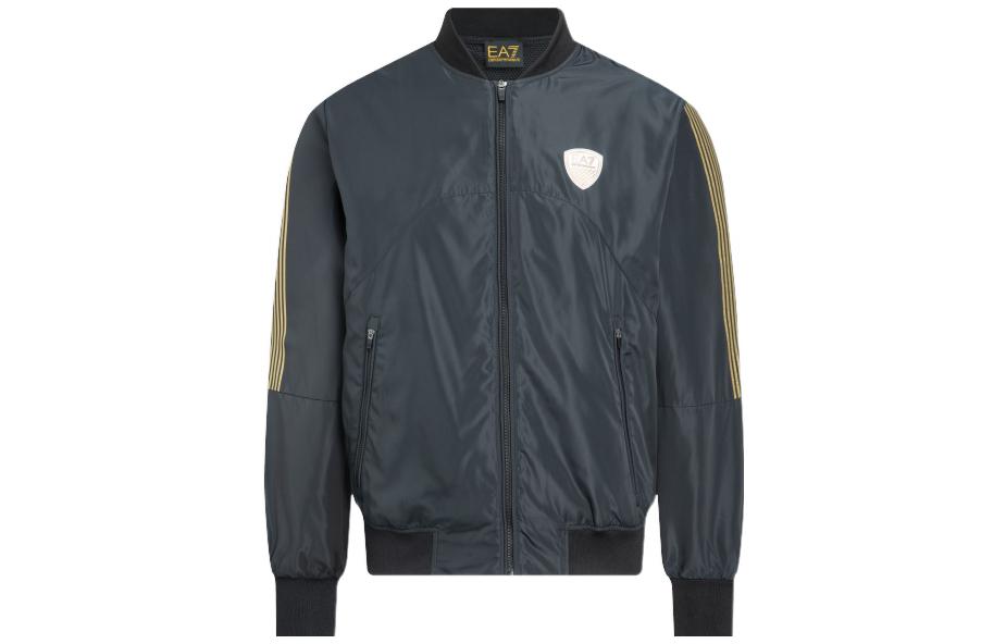 Emporio Armani SS22 Black Logo Stripe Trim Jacket 3LPB35-PN9UZ-1996