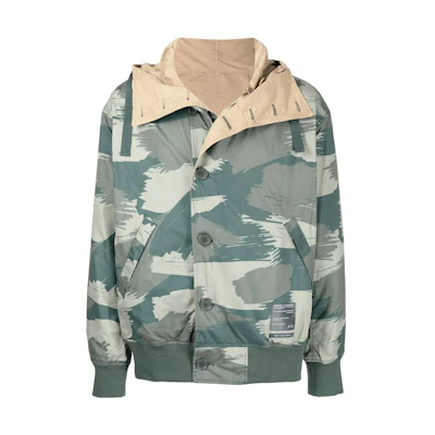 Emporio Armani SS22 Camo Printed Hooded Jacket 3LZB01ZNR9Z4873
