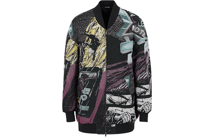 Emporio Armani SS22 Capsule Racer Jacquard Jacket Black () I1R420-I1019-899