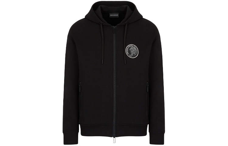 Emporio Armani SS22 Chinese New Year Tiger Hoodie Jacket Black (Men) 3L1MCF-1JHSZ-0999