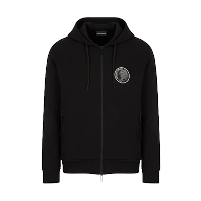 Emporio Armani SS22 Chinese New Year Tiger Hoodie Jacket Black (Men) 3L1MCF-1JHSZ-0999